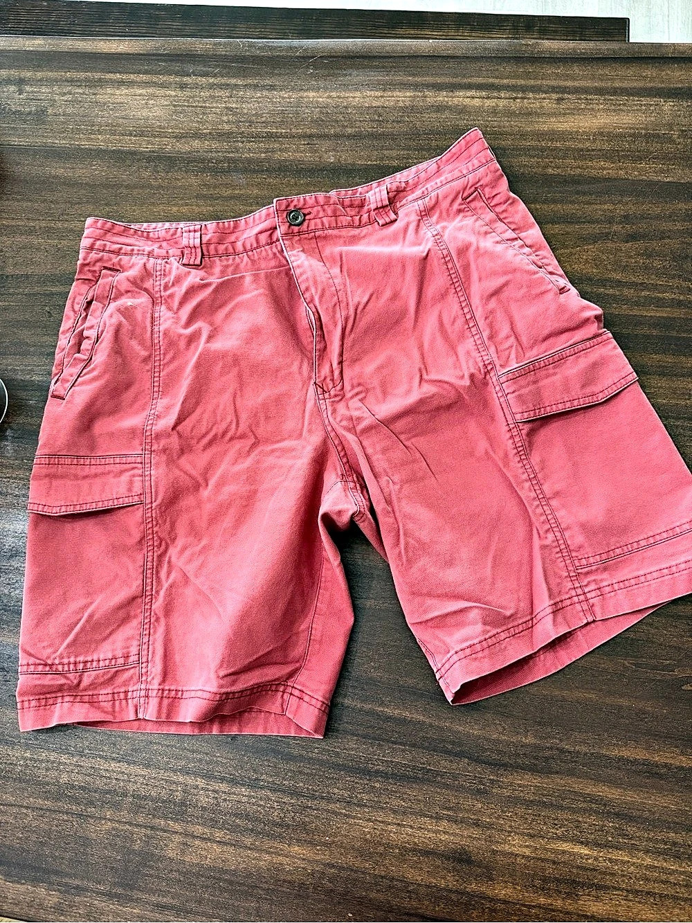 Tommy Bahama Boracay Island Chino Cargo Shorts Red Waist 38